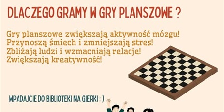 DZIEŃ GIER PLANSZOWYCH W BIBLIOTECE