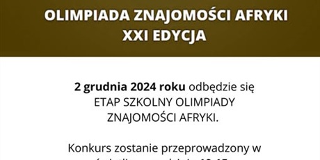 OLIMPIADA ZNAJOMOŚCI AFRYKI