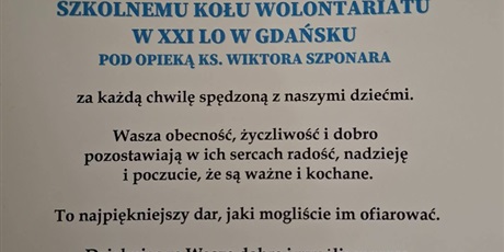 Powiększ grafikę: SPACER ZE SZKOLNYM KOŁEM WOLONTARIATU